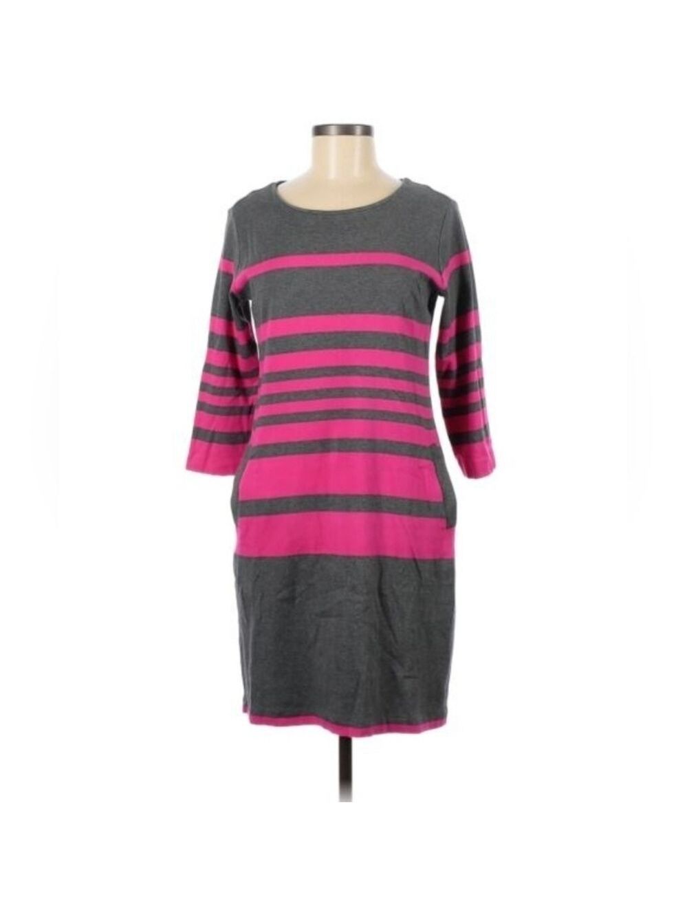Joan Vass | Gray and Pink Dress